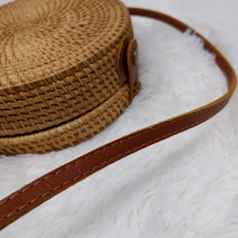- - Rattan Wicker Leather Vietnam Crossbody